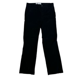 Old Navy Boys Straight Leg FLEX Black Chino Pants Size 12 Husky Cotton